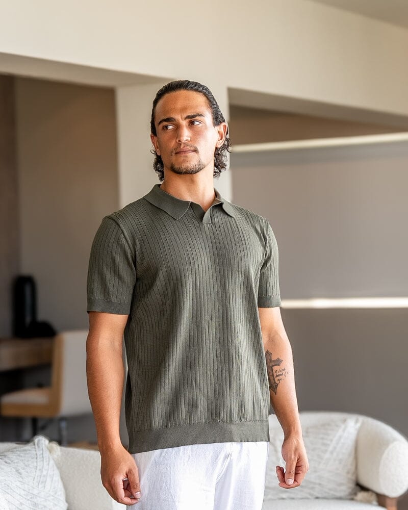 Premium Striped Polo