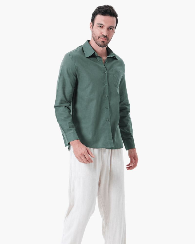 Old Money Linen Set (Long Sleeve)