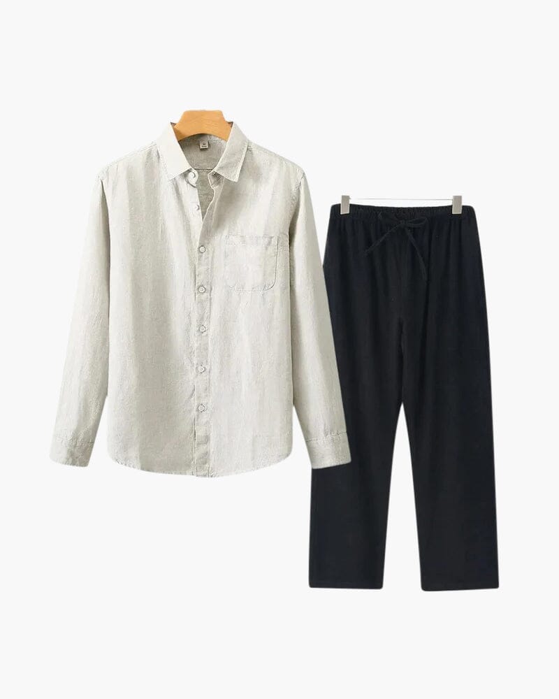 Old Money Linen Set (Long Sleeve)