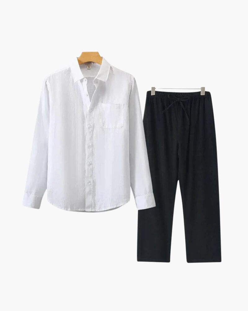 Old Money Linen Set (Long Sleeve)