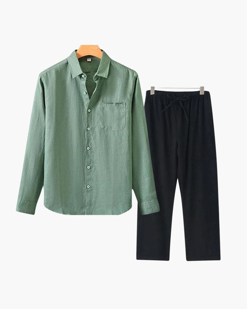Old Money Linen Set (Long Sleeve)