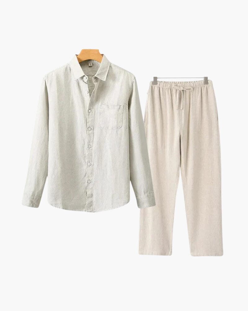 Old Money Linen Set (Long Sleeve)